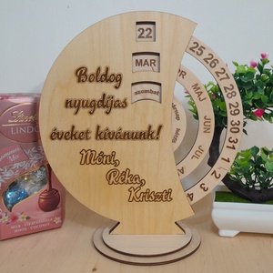 Öröknaptár, Otthon & Életmód, Dekoráció, Fali és függő dekoráció, Falinaptár & Öröknaptár, Gravírozás, pirográfia, MESKA