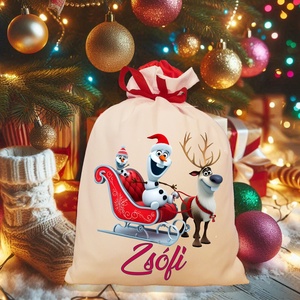 Mikulás zsák, télapó zsák, névreszóló mikulás zsák, egyedi mikulás zsák, Karácsony, Mikulás, Mikulás zsák, Fotó, grafika, rajz, illusztráció, MESKA