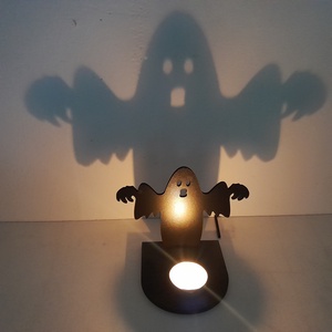 Halloween mintás árnyék lámpa, mécsestartó!, Otthon & Életmód, Dekoráció, Halloween, Halloweeni dekoráció, Gravírozás, pirográfia, MESKA