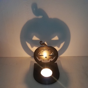 Halloween mintás árnyék lámpa, mécsestartó!, Otthon & Életmód, Dekoráció, Halloween, Halloweeni dekoráció, Gravírozás, pirográfia, MESKA