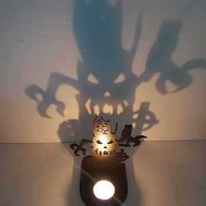 Halloween mintás árnyék lámpa, mécsestartó! - Meska.hu