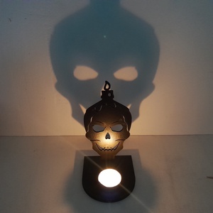 Halloween mintás árnyék lámpa, mécsestartó!, Otthon & Életmód, Dekoráció, Halloween, Halloweeni dekoráció, Gravírozás, pirográfia, MESKA