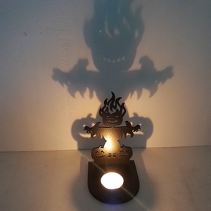 Halloween mintás árnyék lámpa, mécsestartó! - Meska.hu