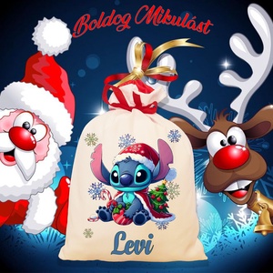 Mikulás zsák, télapó zsák, névreszóló mikulás zsák, egyedi mikulás zsák - Meska.hu