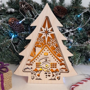 Karácsonyi lámpás!, Karácsony, Karácsonyi lakásdekoráció, Karácsonyi lakásdíszek, Gravírozás, pirográfia, MESKA