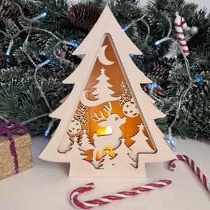 Karácsonyi lámpás!, Karácsony, Karácsonyi lakásdekoráció, Karácsonyi lakásdíszek, Gravírozás, pirográfia, MESKA