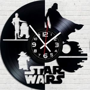 Star Wars bakelitlemez falióra! - Meska.hu