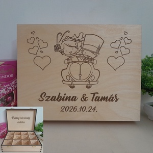 Boldog házasság kellékei doboz - Meska.hu