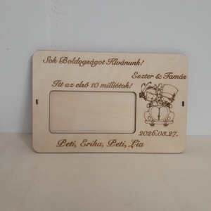 Esküvői első 10milliós pénzátadó - esküvő - emlék & ajándék - nászajándék - esküvői pénzátadó doboz - Meska.hu