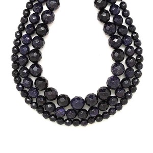 Goldstone kék fazettált golyó 6mm, Kellékek & szerszámok, Ásvány alapanyag, Ásványfüzér, , MESKA