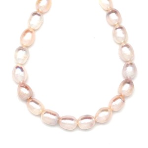 Édesvizi tenyésztett gyöngy szürke rizs 7,5-10mm  ékszerkészítő alapanyag (füzér), Kellékek & szerszámok, Ásvány alapanyag, Ásványfüzér, , MESKA