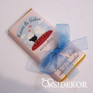 Köszönetajándék csoki masnival átkötve, Esküvő, Emlék & Ajándék, Köszönőajándék, , MESKA