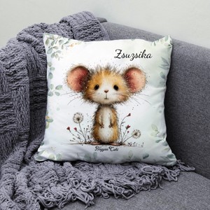 Névvel kérhető - Az erdő cuki aprósága, a mogyorós pele mintás párna - otthon & életmód - lakástextil - párna & párnahuzat - díszpárna (belsővel együtt) - Meska.hu