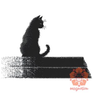 Pixel macska v1 férfi póló - ruha & divat - férfi ruha - póló - Meska.hu