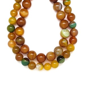Achát szinezett golyó 12mm ékszerkészítő alapanyag (füzér), Kellékek & szerszámok, Ásvány alapanyag, Ásványfüzér, , MESKA