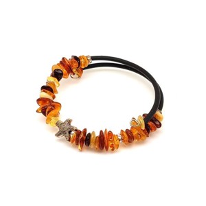 Borostyán splitter tengeri csillag gyerek karkötő, Ékszer, Karkötő, Ásványkarkötő, , MESKA