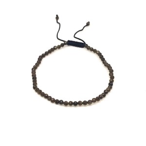 Fazettált arany obszidián golyós ásvány karkötő csúszócsomóval 4�5mm, Ékszer, Karkötő, Ásványkarkötő, , MESKA