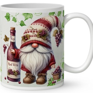 Névvel kérhető - A legjobb borász manó és a vörös bor mintás bögre - otthon & életmód - konyhafelszerelés, tálalás - tálalás - bögre & csésze - Meska.hu