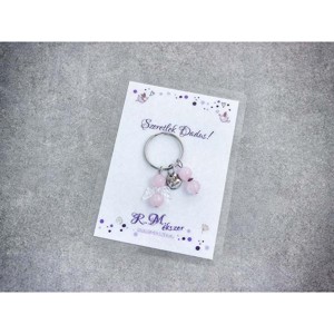 Szeretlek Dadus kulcstartó rózsakvarccal, Táska & Tok, Kulcstartó & Táskadísz, Kulcstartó, , MESKA