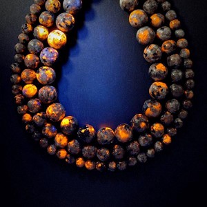 Yooperlit golyó 8-8,5mm  ékszerkészítő alapanyag (füzér), Kellékek & szerszámok, Ásvány alapanyag, Ásványfüzér, , MESKA