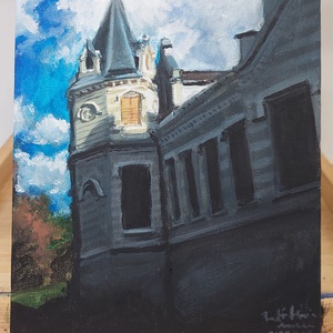 Nádasdy Kastély festmény - művészet - festmény - akril - Meska.hu