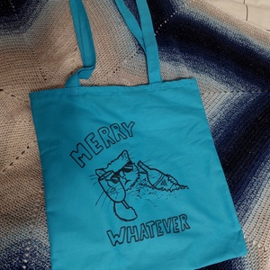 Merry Whatever cicás táska - táska & tok - bevásárlás & shopper táska - shopper, textiltáska, szatyor - Meska.hu