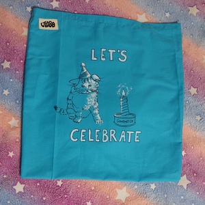 Let's Celebrate cicás vászontáska - táska & tok - bevásárlás & shopper táska - shopper, textiltáska, szatyor - Meska.hu