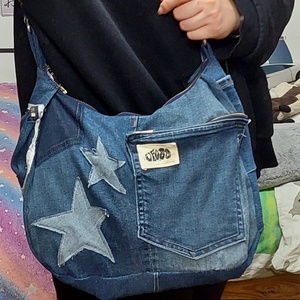 Csillagos farmer táska - táska & tok - kézitáska & válltáska - válltáska - Meska.hu