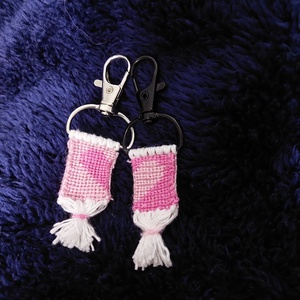 Páros szíves kulcstartó - táska & tok - kulcstartó & táskadísz - kulcstartó - Meska.hu