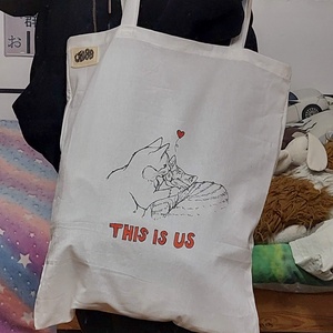 This is us cicás vászontáska - táska & tok - bevásárlás & shopper táska - shopper, textiltáska, szatyor - Meska.hu