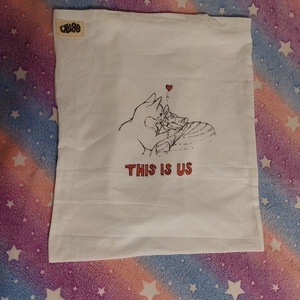 This is us cicás vászontáska - táska & tok - bevásárlás & shopper táska - shopper, textiltáska, szatyor - Meska.hu