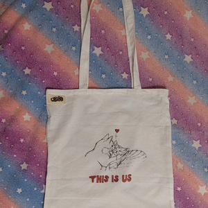 This is us cicás vászontáska - táska & tok - bevásárlás & shopper táska - shopper, textiltáska, szatyor - Meska.hu