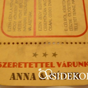 Retro vonatjegy esküvői meghívó - esküvő - meghívó & kártya - meghívó - Meska.hu