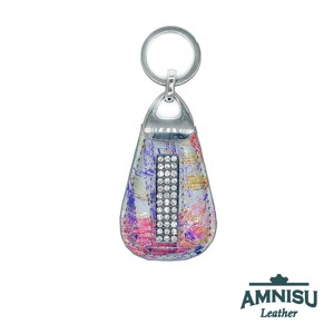 Színes mintás csepp alakú swarovski köves kulcstartó H4017 - táska & tok - kulcstartó & táskadísz - kulcstartó - Meska.hu