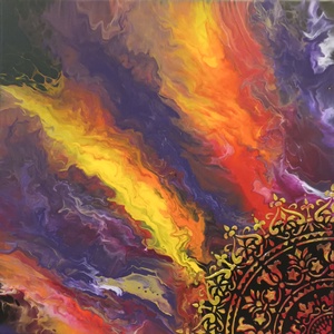 Akril kép mandala részlettel, napszél, Otthon & Életmód, Dekoráció, Kép & Falikép, 3d képek, Festészet, MESKA