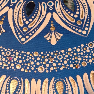 Egyedi mandala, kék  - otthon & életmód - dekoráció - spiritualitás - mandala - Meska.hu