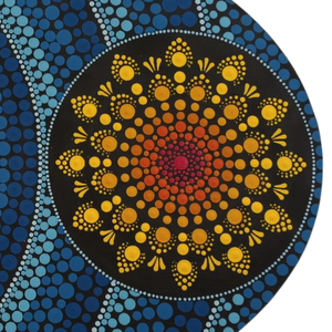 Egyedi mandala, mely a napot és a holdat szimbolizálja  - otthon & életmód - dekoráció - spiritualitás - mandala - Meska.hu