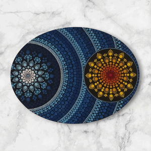 Egyedi mandala, mely a napot és a holdat szimbolizálja , Otthon & Életmód, Dekoráció, Spiritualitás, Mandala, Festészet, MESKA