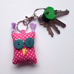 Pink Uhu kulcstartó - táska & tok - kulcstartó & táskadísz - kulcstartó - Meska.hu Pink Uhu kulcstartó - táska & tok - kulcstartó & táskadísz - kulcstartó - Meska.hu