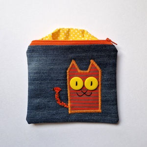 Farmer neszesszer vörös cirmos cicával - táska & tok - neszesszer - Meska.hu