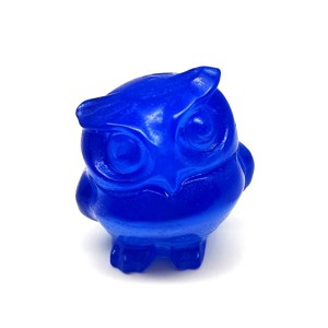 Figura Üveg kék bagoly 4cm, Kellékek & szerszámok, Ásvány alapanyag, Ásvány figura, , MESKA