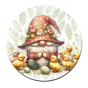 6 db cuki húsvéti manó kör alakú alátét szett (#24) -  - Meska.hu