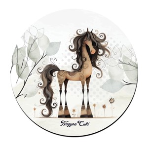 Különleges furi lovas mintás pohár alátét, , , MESKA