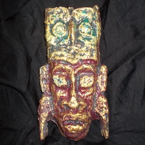 Indián totem - zöld bagoly - otthon & életmód - dekoráció - fali és függő dekoráció - falra akasztható dekor - Meska.hu