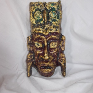 Indián totem - zöld bagoly - otthon & életmód - dekoráció - fali és függő dekoráció - falra akasztható dekor - Meska.hu