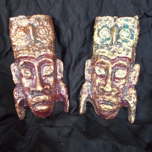 Indián totem - zöld bagoly - otthon & életmód - dekoráció - fali és függő dekoráció - falra akasztható dekor - Meska.hu