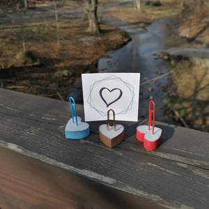 SZIVECSKE mini beton képtartó - választható színben, Otthon & Életmód, Dekoráció, Kép & Falikép, Képkeret, Festett tárgyak, Mindenmás, MESKA