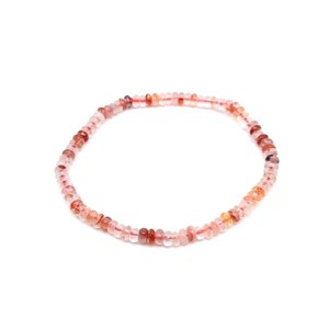Hematoid kvarc korong karkötő 4x2,5mm, Ékszer, Karkötő, Ásványkarkötő, , MESKA