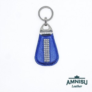 Metál királykék csepp alakú swarovski köves kulcstartó H6018 -  - Meska.hu