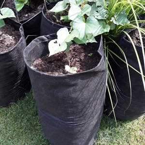 (5 db/cs) Ültető zsák 30 cm átmérőjű x 70 cm magas / burgonya és édesburgonya termesztéséhez - Meska.hu